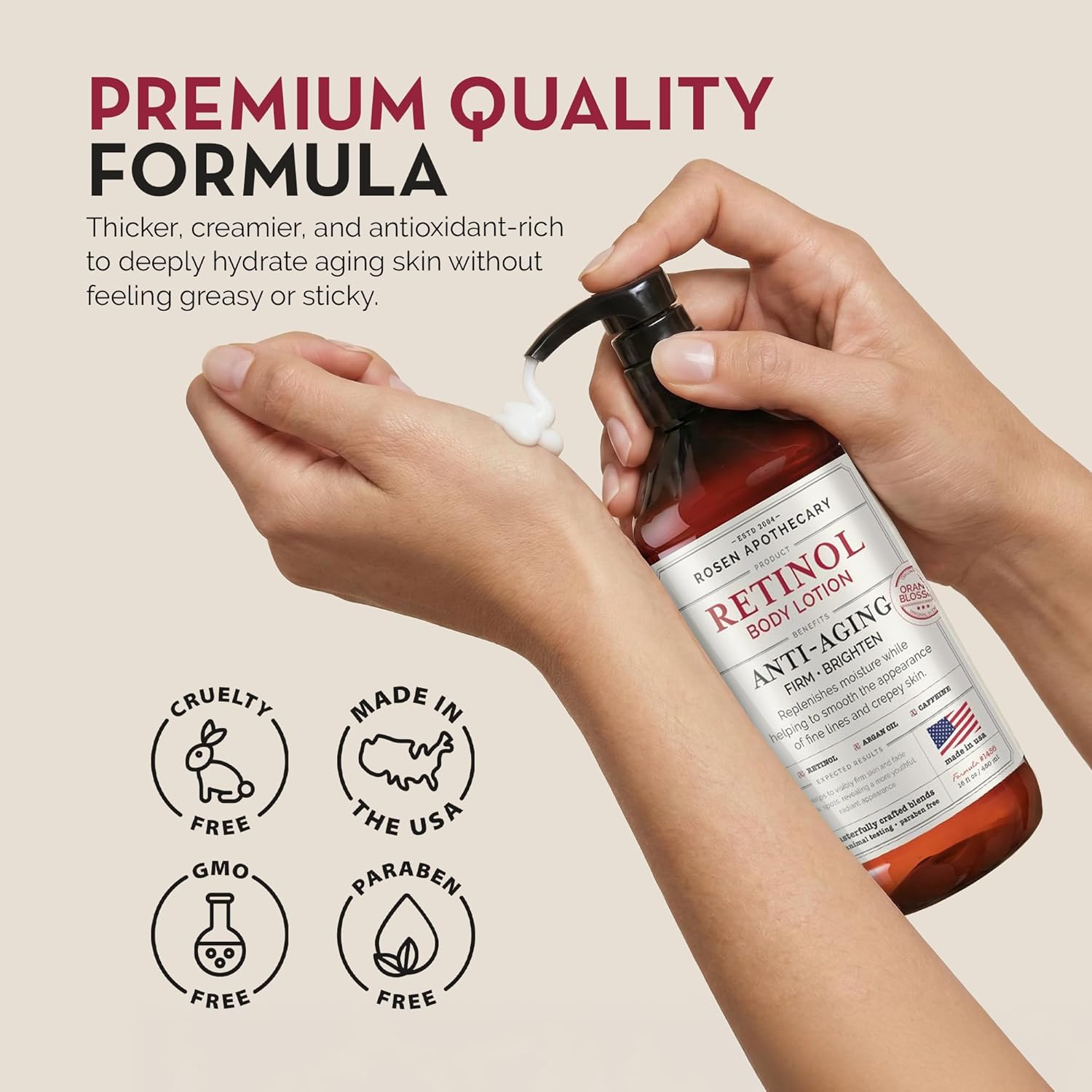 Thumbnail 5 de Rosen Apothecary Anti-Aging Retinol Body Lotion for Crepey Skin