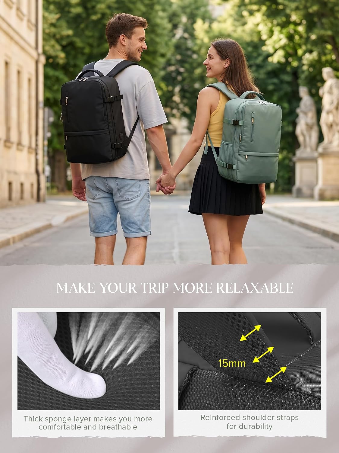 Thumbnail 5 de Hayayu Cabin Bags 22L Ryanair underseat bag