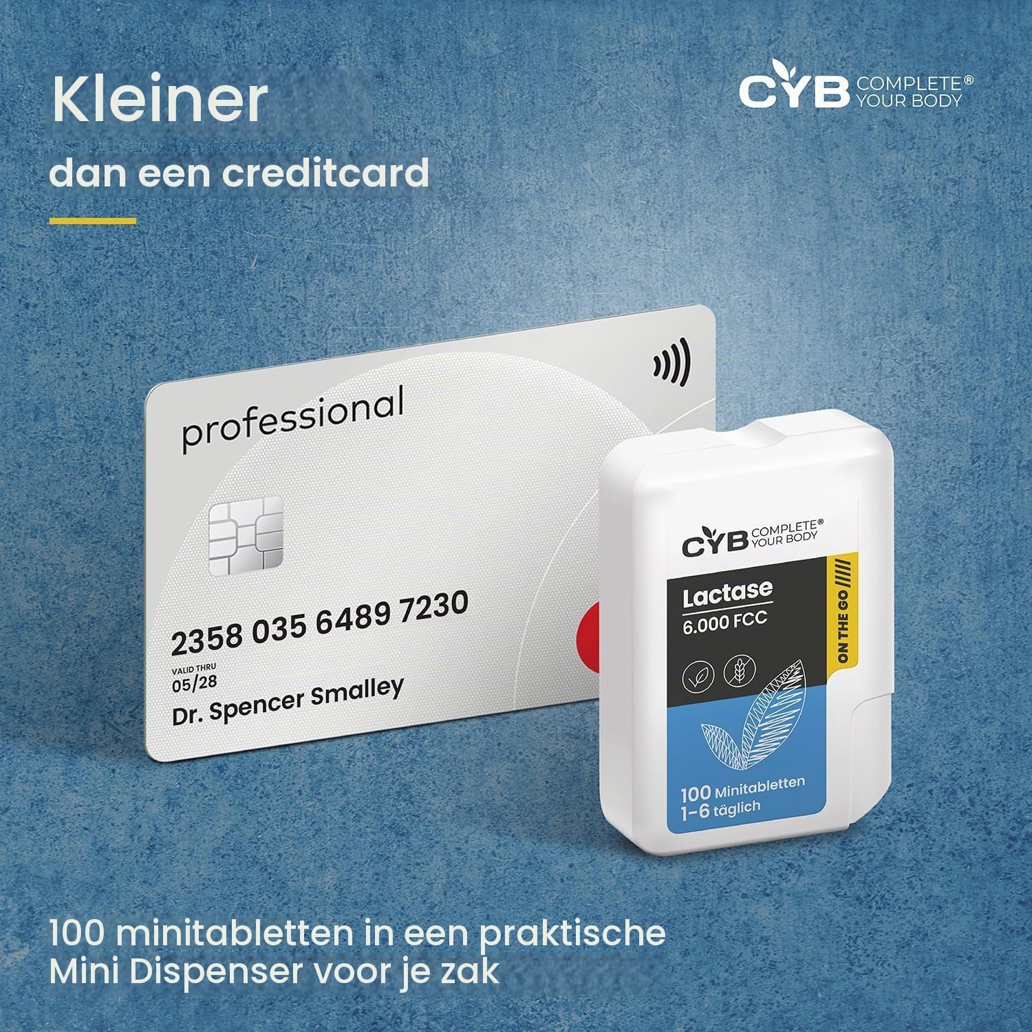 Thumbnail 5 de CYB Complete your Body Lactase 6000 FCC, 100 minitabletten in dispenser