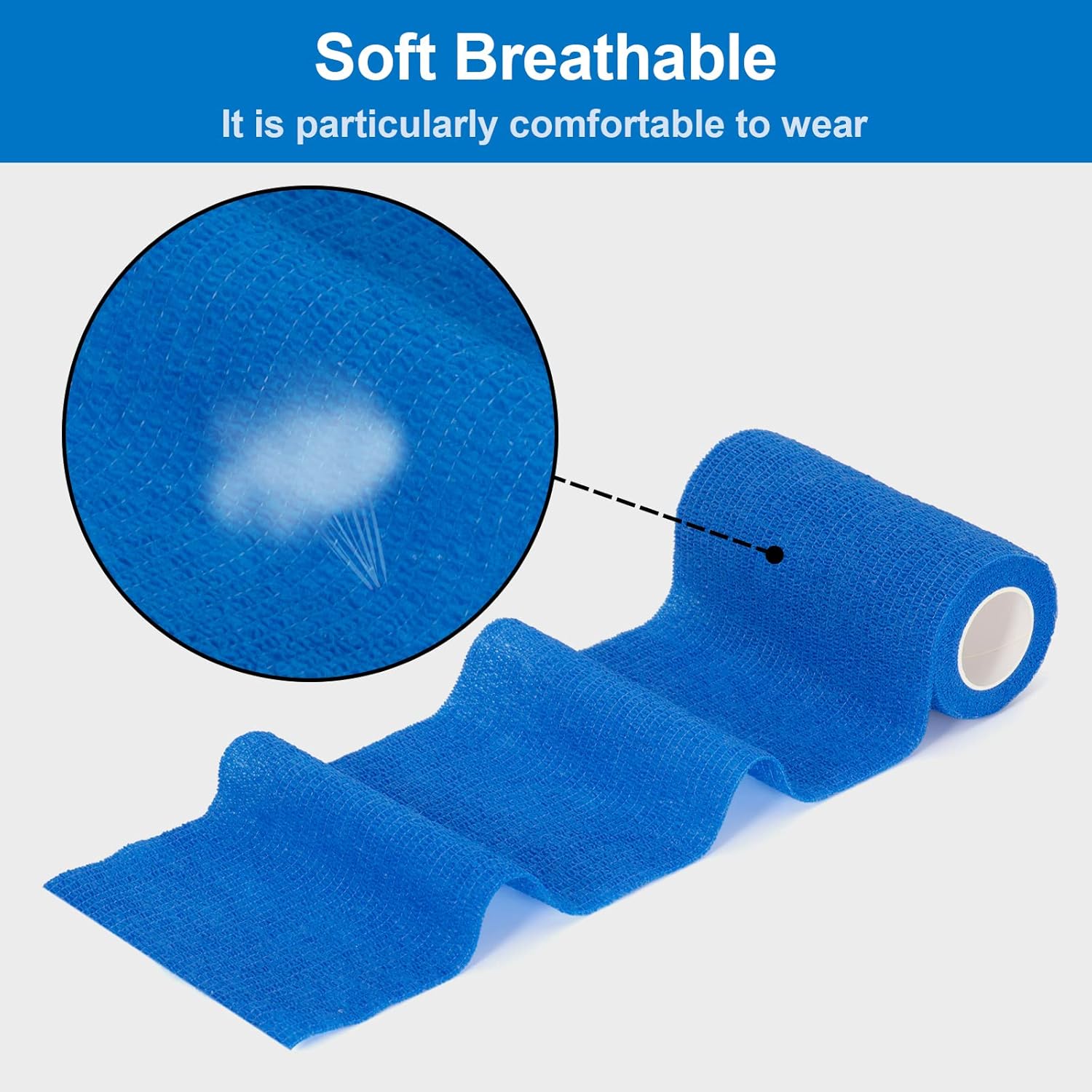 Thumbnail 4 de 12 Roll Selbstklebender Verband 10 cm Blau