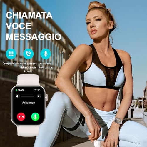 Thumbnail 1 de ASEEYIRJ Smartwatch P2 1,85'' Unisex con Chiamate Bluetooth, 140+ Sport e Impermeabilità IP68