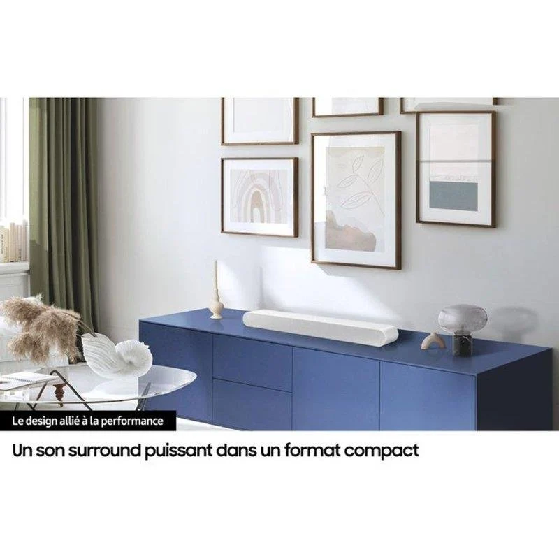 Detalle de Samsung HW-S67D XE, barra de sonido 5.0 con Dolby Atmos, WiFi y Bluetooth