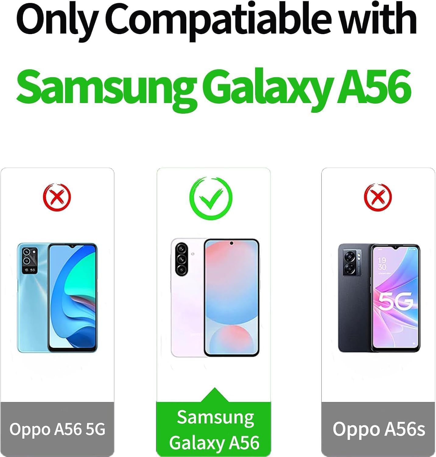 Detalle 2 de LeYi Funda Galaxy A56 5G Transparente