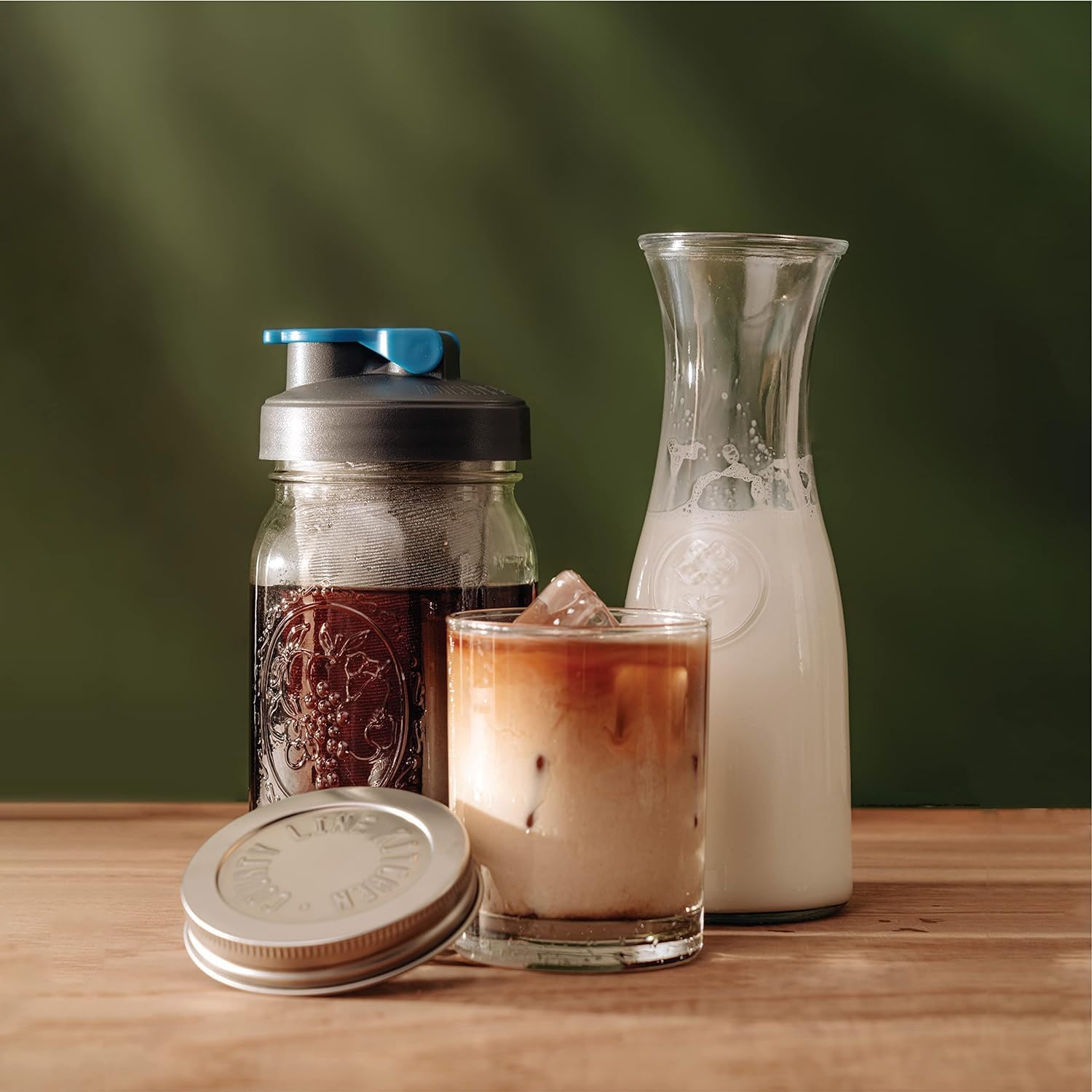 Thumbnail 6 de County Line Kitchen Glass Cold Brew Coffee Maker with Lid – 2 Quart (64 oz)