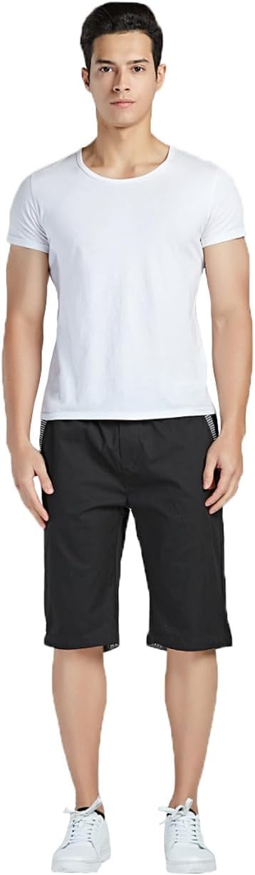 Thumbnail 3 de HCSS Short Homme en coton casual – Bermudas Slim Fit à taille élastiquée