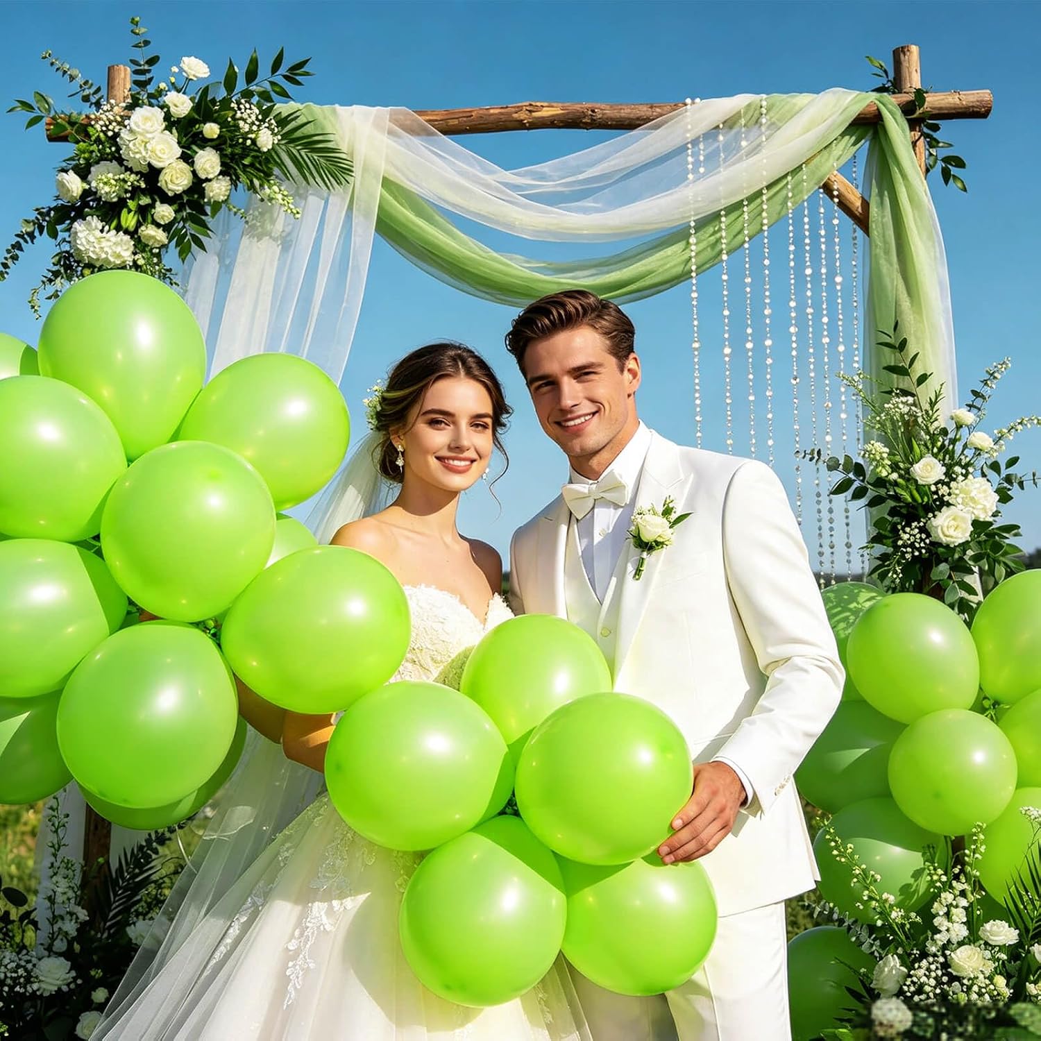 Detalle de Lime Green Balloons, 12-Inch