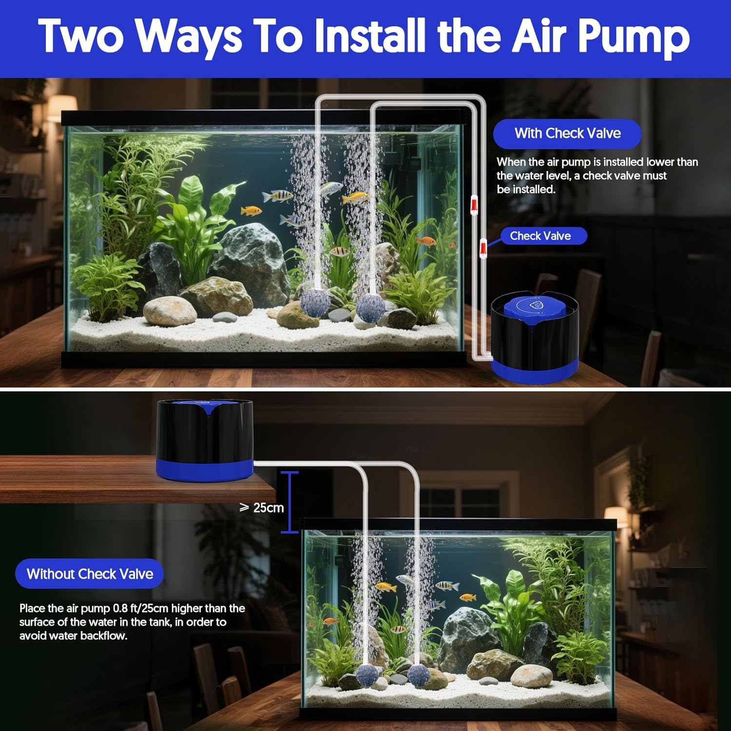 Thumbnail 5 de QZQ Aquarium Air Pump 3W adjustable aerator 🐠
