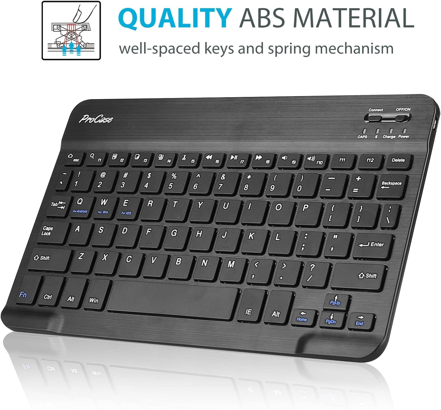 Detalle 2 de ProCase for iPad 11th (A16) 11-inch 2025 / 10th Generation Case with Keyboard – Black