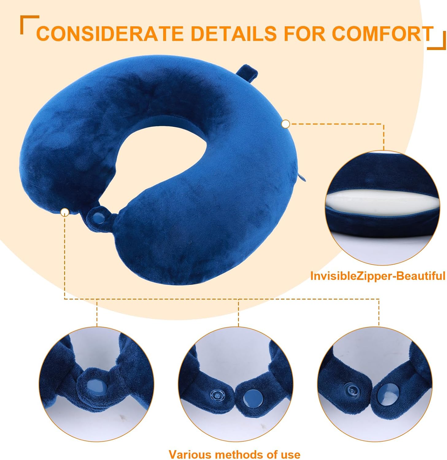 Thumbnail 4 de Far win Travel Pillow 100% memory foam neck pillow 💤