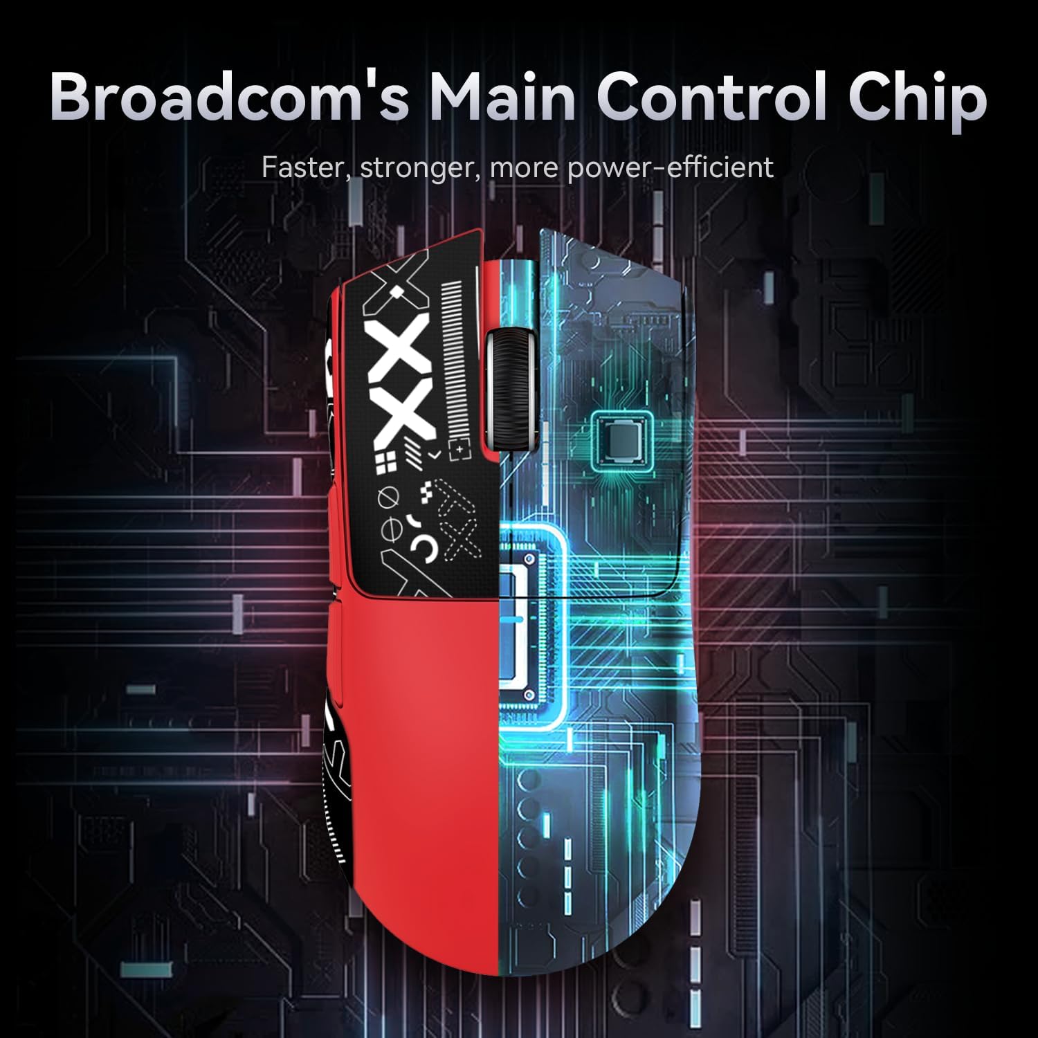 Thumbnail 3 de ATTACK SHARK X11 – Souris de Jeu sans Fil/Bluetooth 3 modes avec station de chargement magnétique et capteur PixArt PAW3311 22 000 DPI