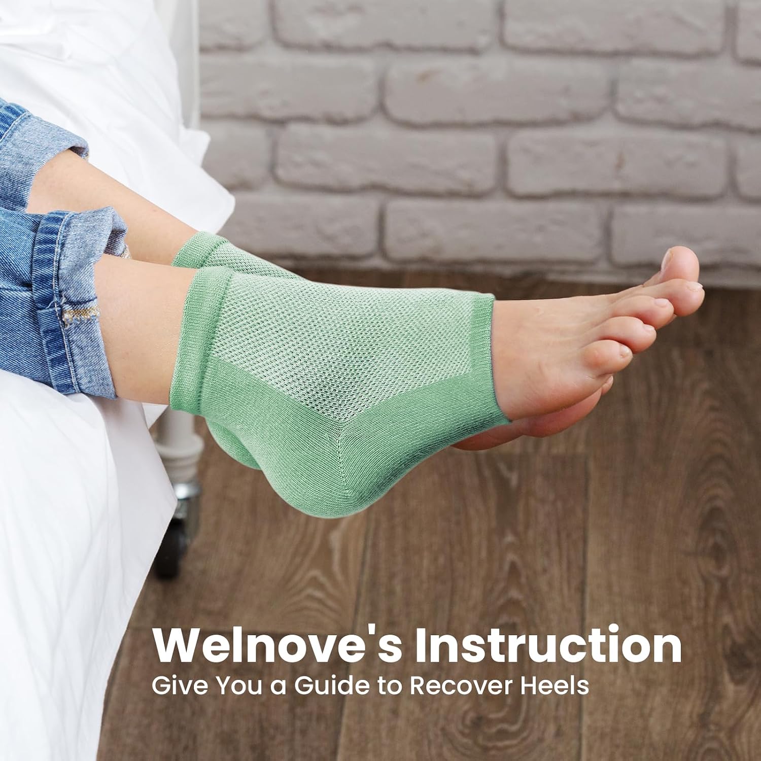 Thumbnail 6 de Welnove Moisturizing Heel Socks 4 Paar für trockene Fersen