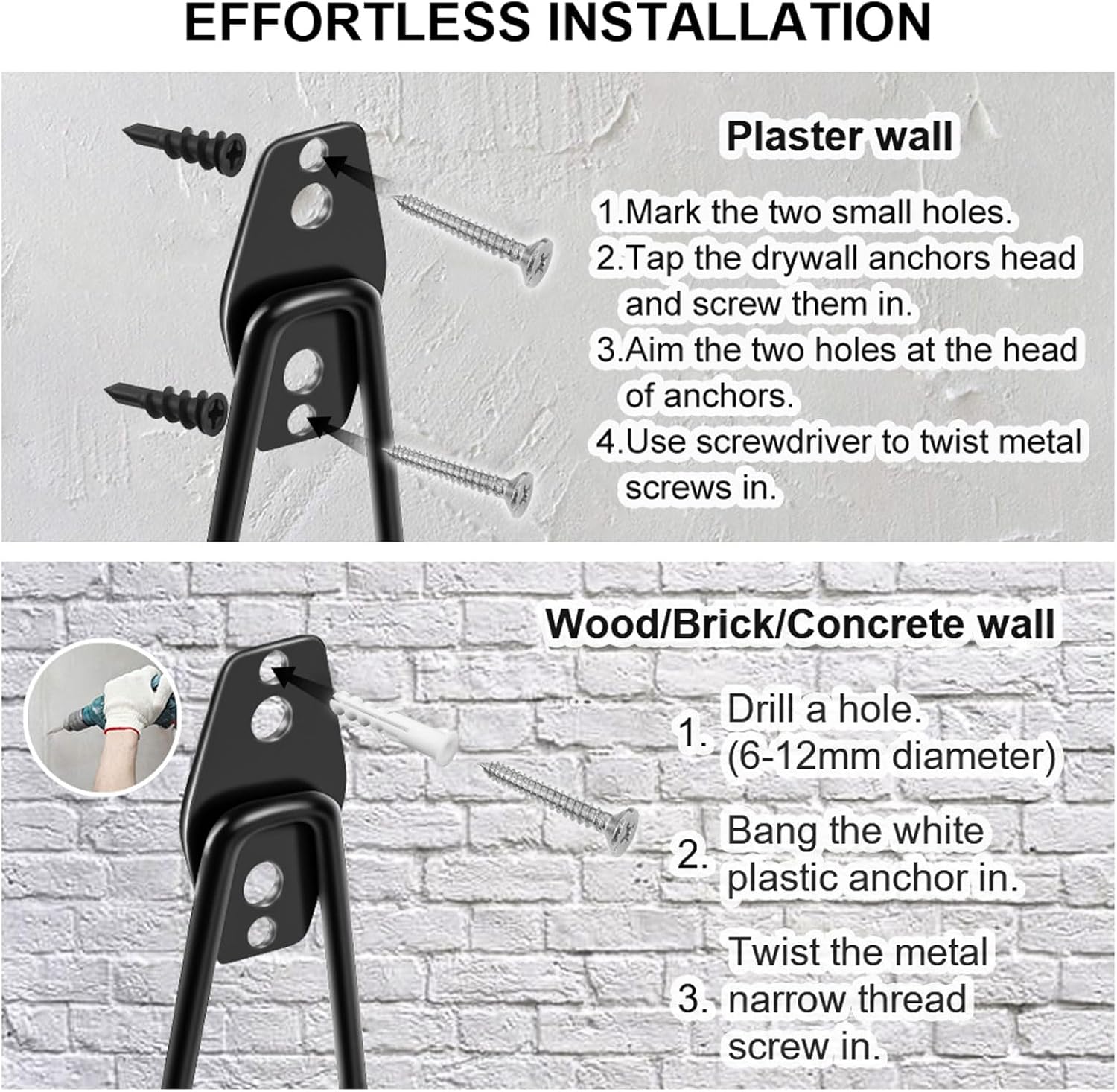 Thumbnail 3 de Remiawy Garage Hooks 14-Pack heavy duty steel storage wall hangers with anti-slip coating