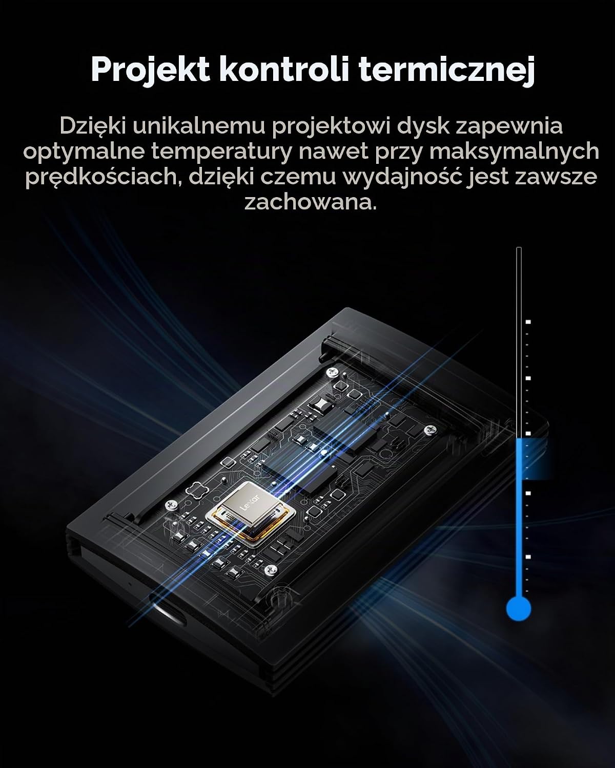 Detalle 2 de Lexar ARMOR 700 – przenośny SSD 4 TB, USB 3.2 Gen 2x2, IP66
