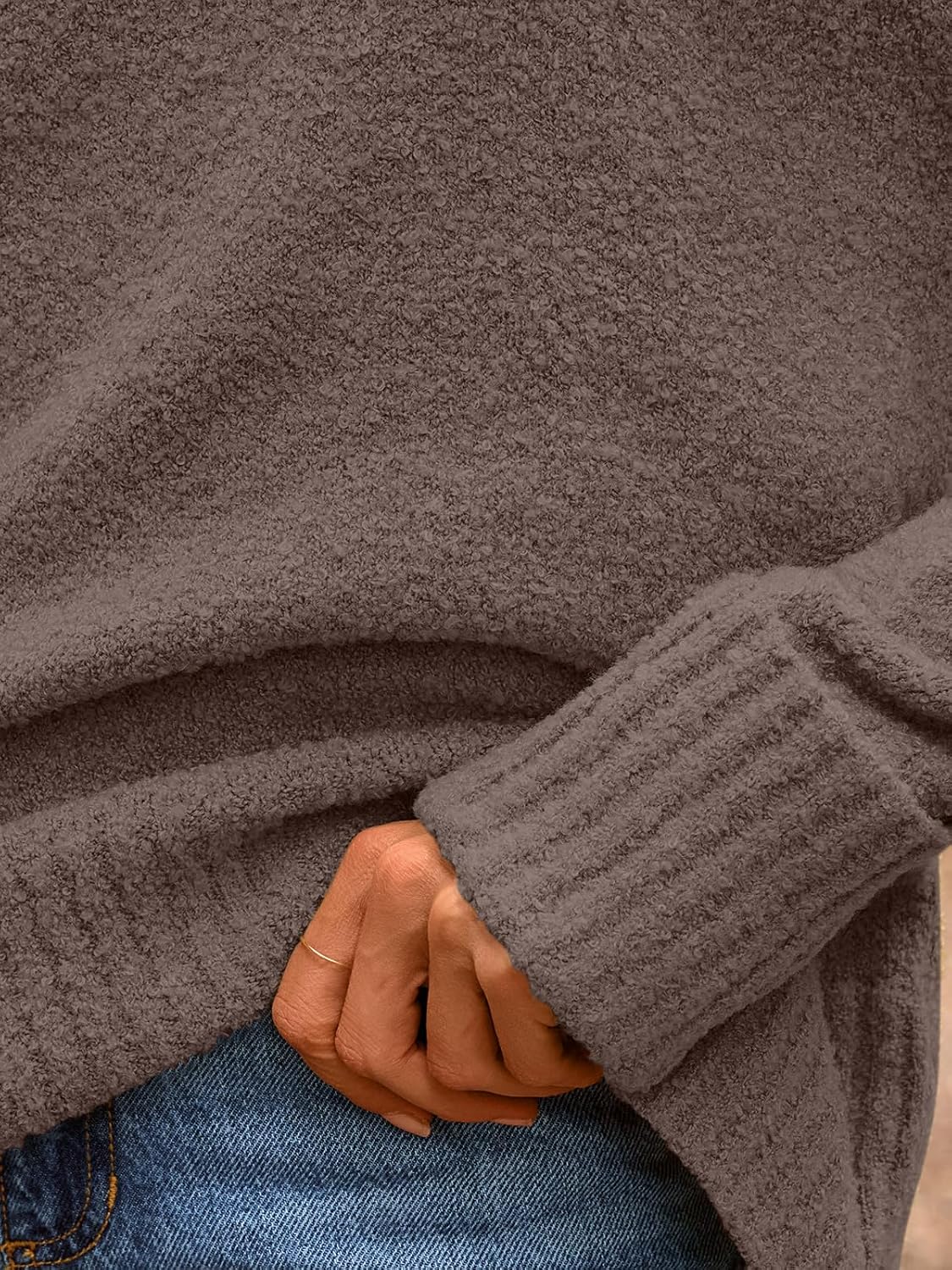 Thumbnail 4 de LILLUSORY Oversized Fuzzy Chunky Sweater for Women