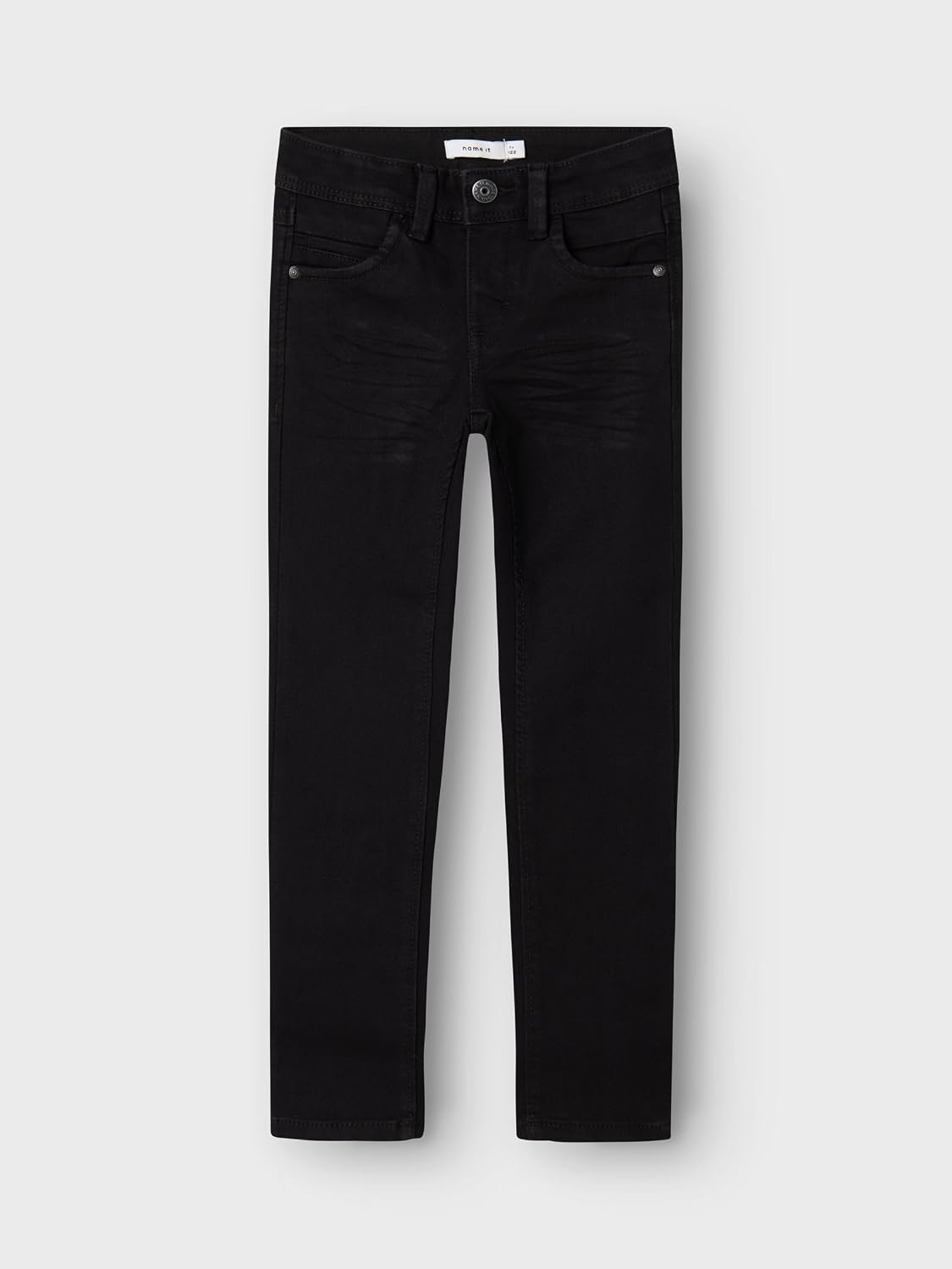 Detalle de NAME IT Jungen Nkmsilas Xslim 2002-tx Noos Slim-fit-Jeans, Schwarz, 146 EU