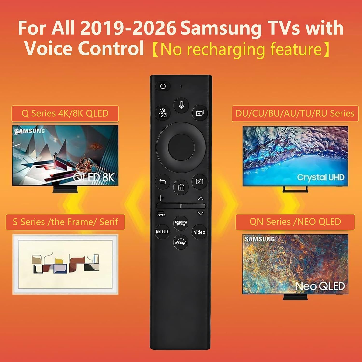 Detalle 2 de Replacement Remote for Samsung TVs 2-Year