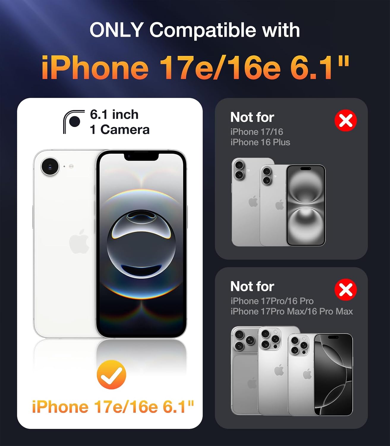 Thumbnail 1 de Diaclara iPhone 16e Rugged Case 6.1"