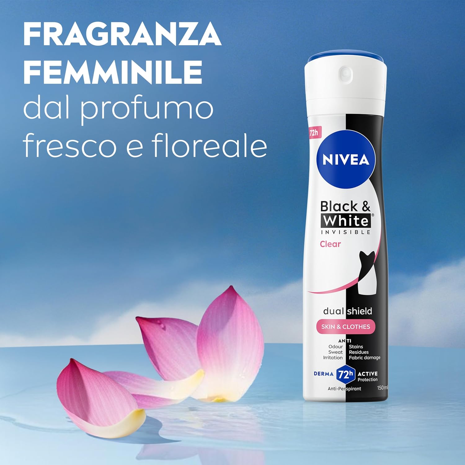 Thumbnail 6 de NIVEA Black & White Invisible Original Spray – Deodorante antitraspirante 6 x 150 ml