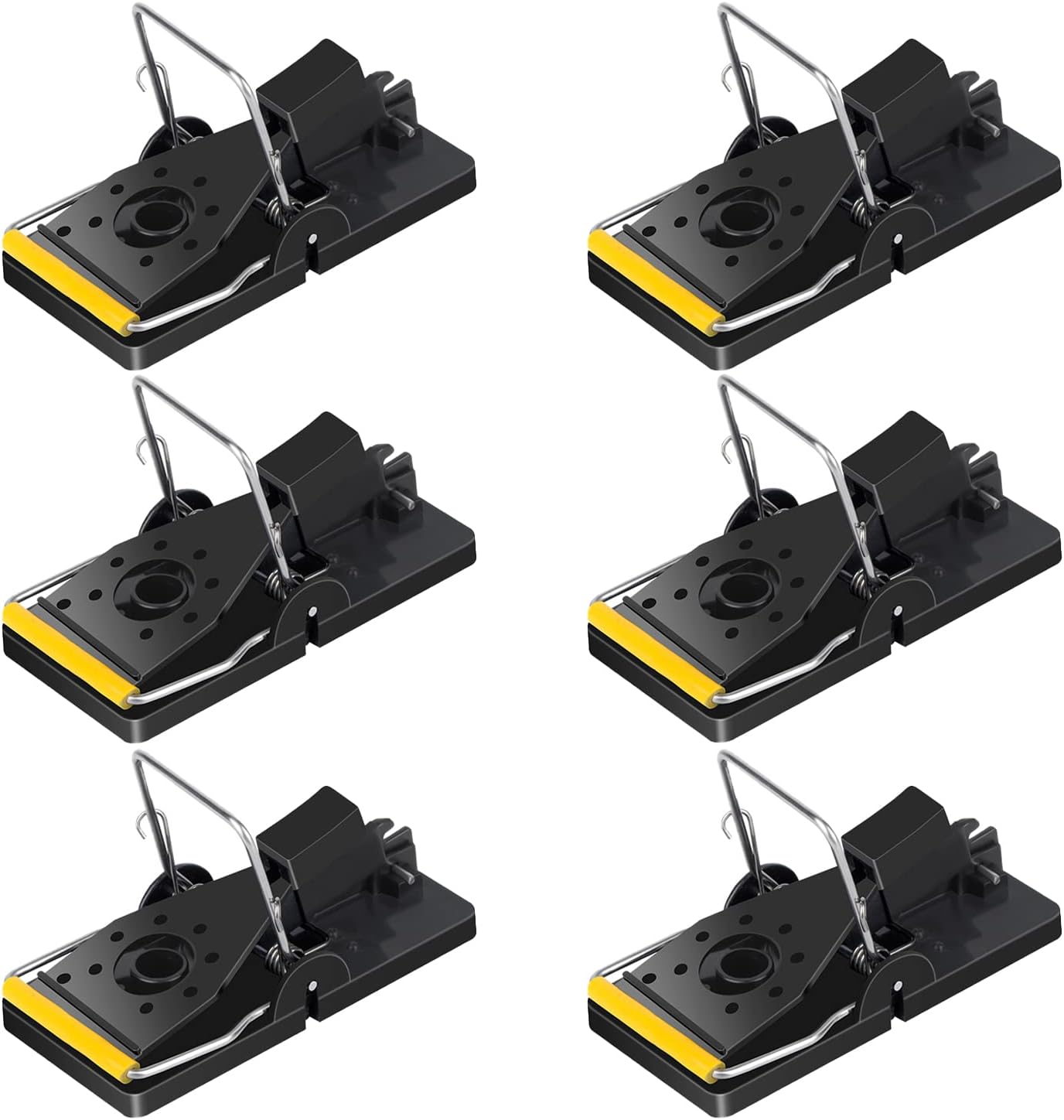 Detalle de Trisiki Mouse Trap 6-pack reusable snap traps 🐭