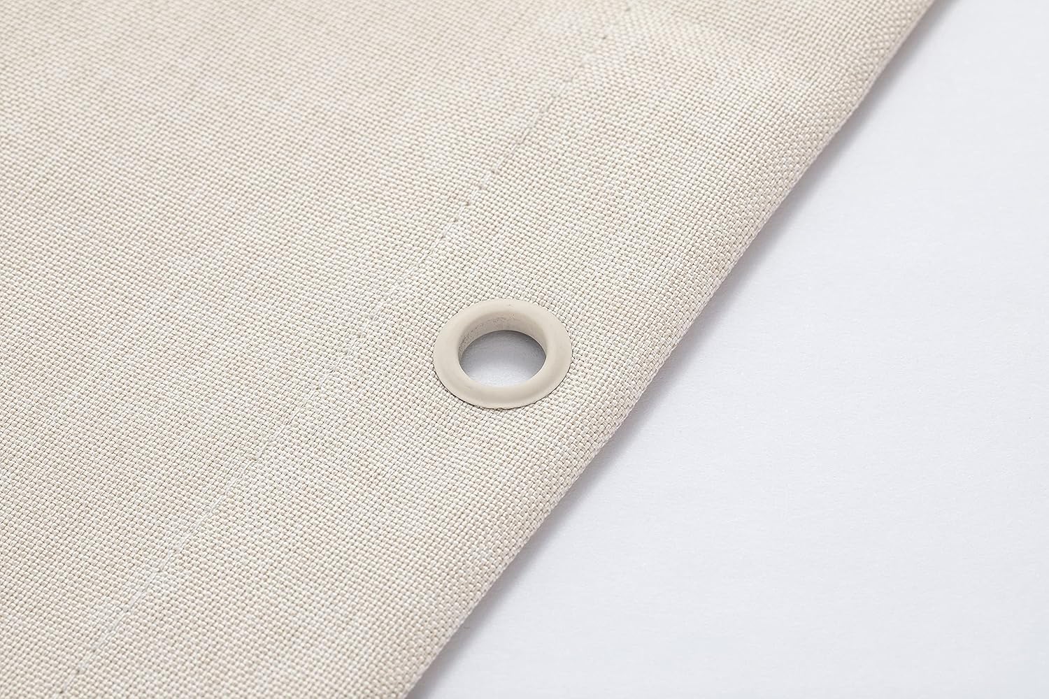 Detalle de Votoko B08-322 douchegordijn 180 x 200 cm, beige polyester, waterafstotend