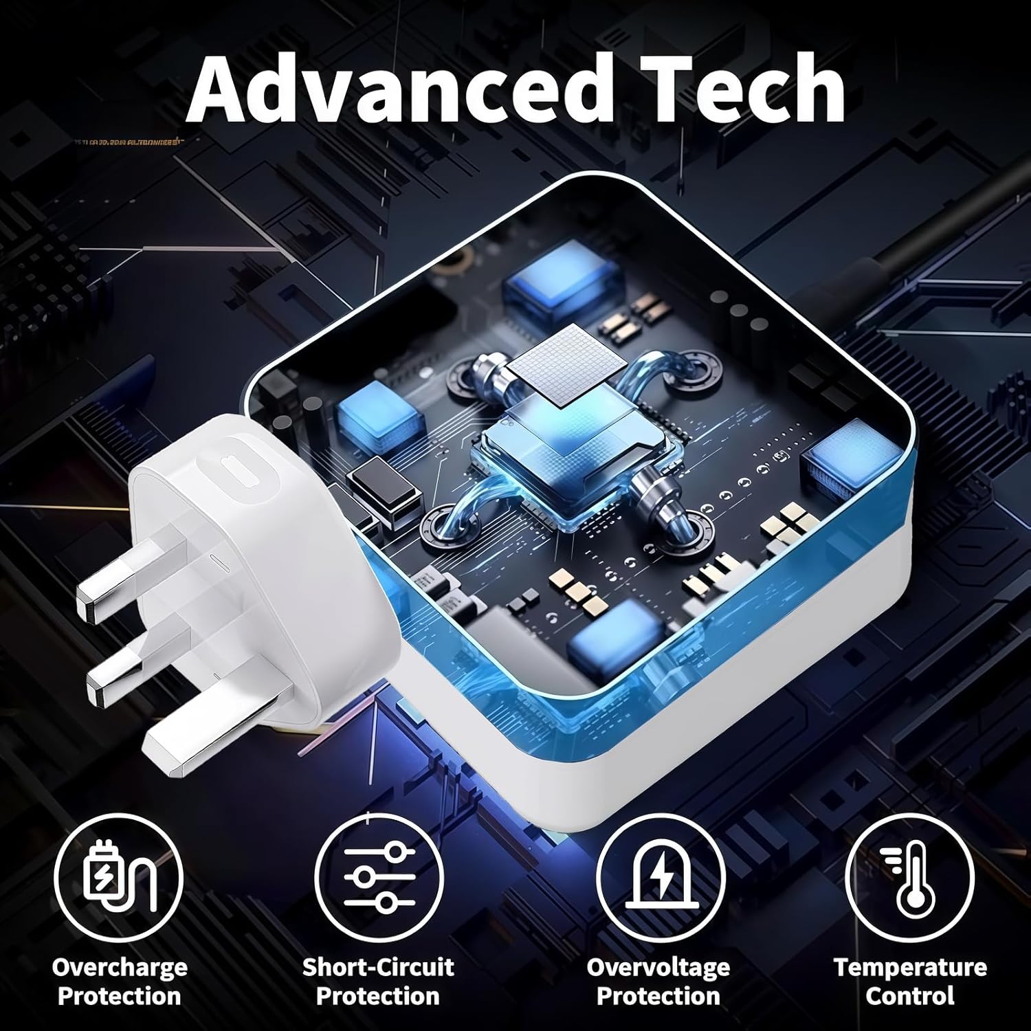 Thumbnail 2 de AILKIN 96W USB-C Super Fast Charger with 2m Cable for MacBook and USB-C Devices