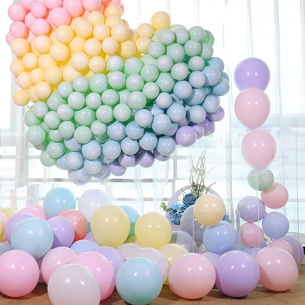 Detalle de 100 Pack 10 Inch Mixed Color Balloons: Thick, Pastel Macaron Latex for Party Decor