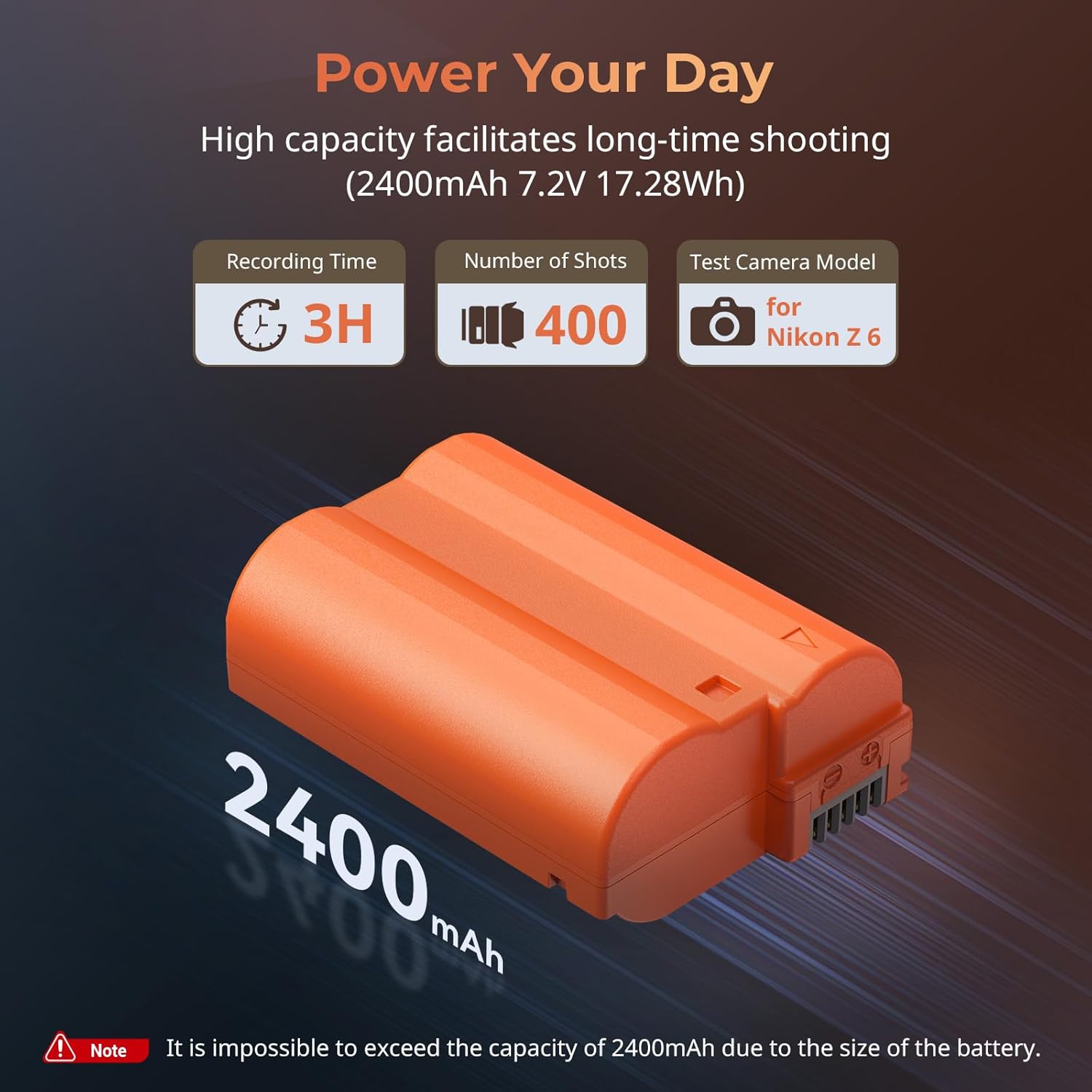 Detalle 2 de Smallrig Batterie de rechange USB-C EN-EL15C pour Nikon – charge rapide 2,5 h