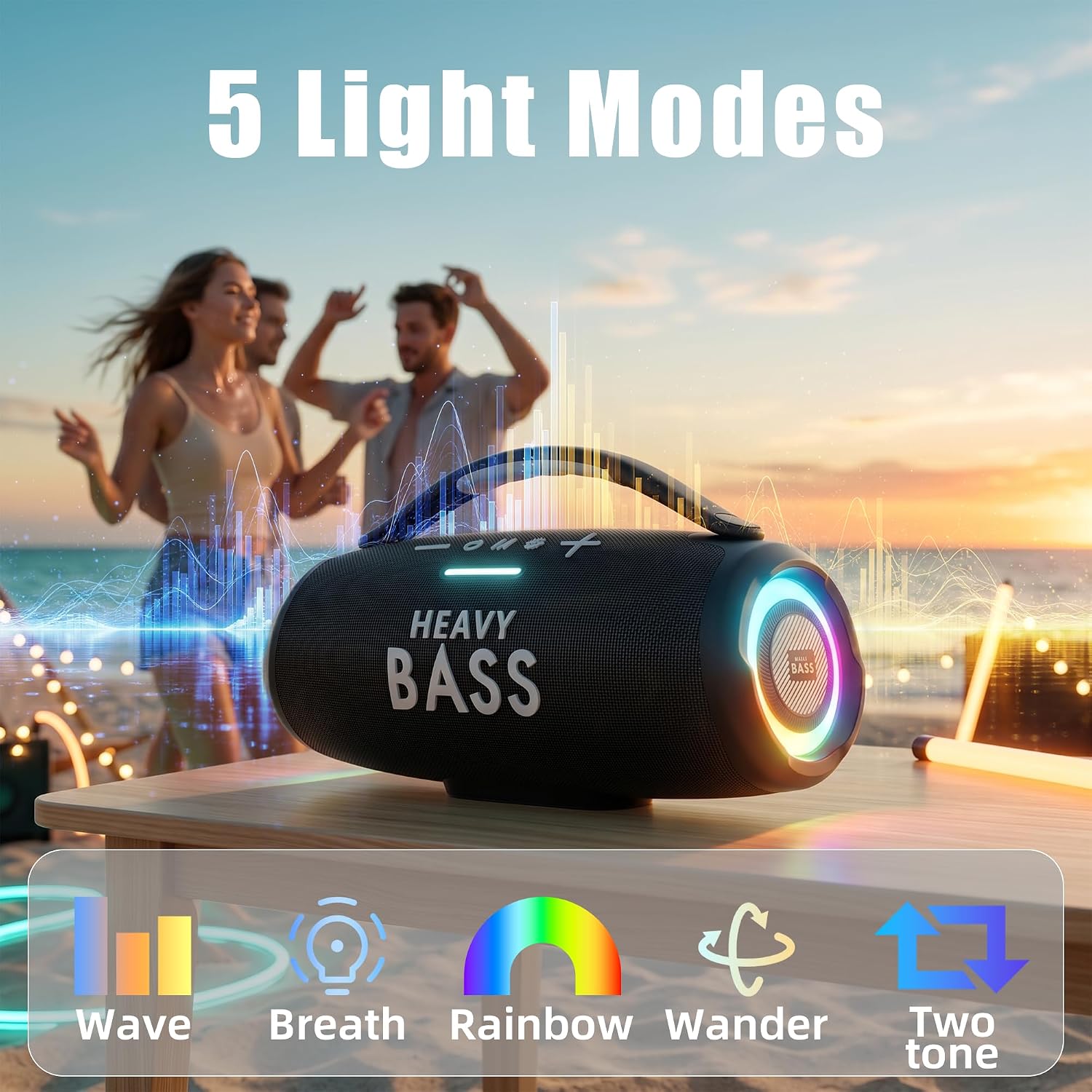 Thumbnail 4 de HEAVY BASS 80W Bluetooth Speaker