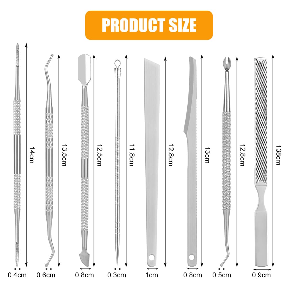 Thumbnail 1 de LOPHE 8-teiliger Set für eingewachsene Zehennägel & Nagelpflege aus Edelstahl