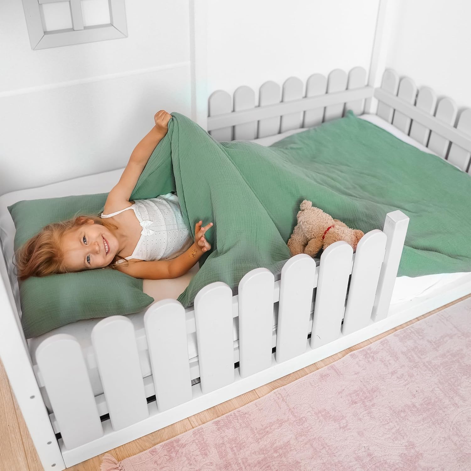 Thumbnail 5 de Parure de lit enfant en mousseline Totsy Baby 100x135 cm (housse de couette + taie) certifiée Oeko-Tex