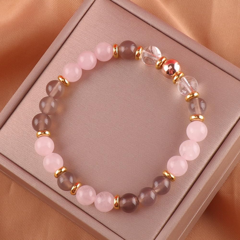 Detalle de UEUC Heilstein-Perlenarmband für Frauen 18,5 cm
