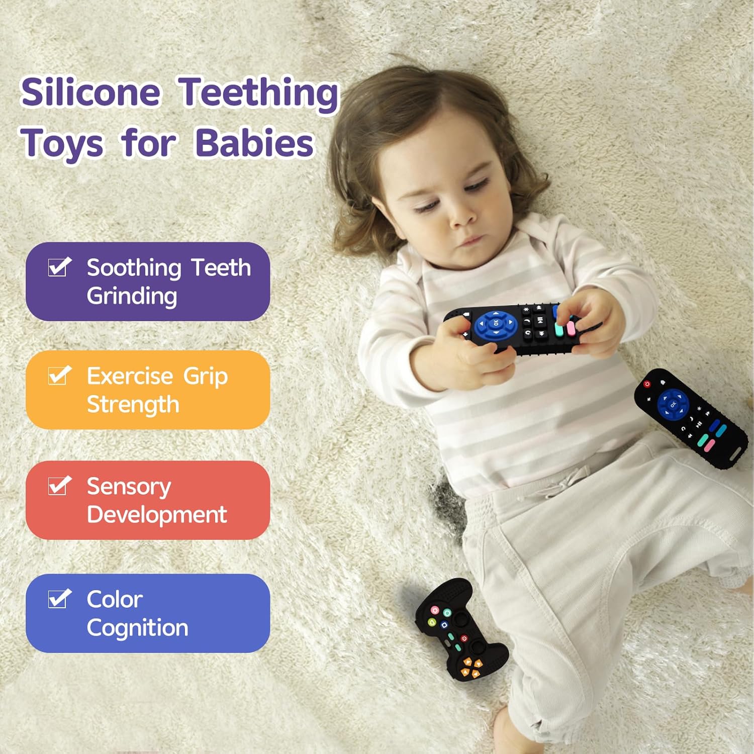 Thumbnail 3 de Hooku Silicone Teethers 0-6 months