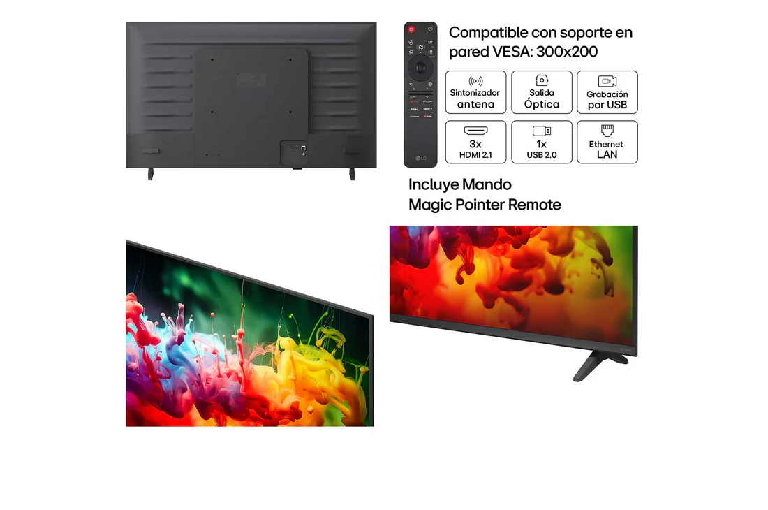Thumbnail 2 de Smart TV LG QNED70: LG 43QNED70B6C, MiniLED AI, 43" 4K (2026)