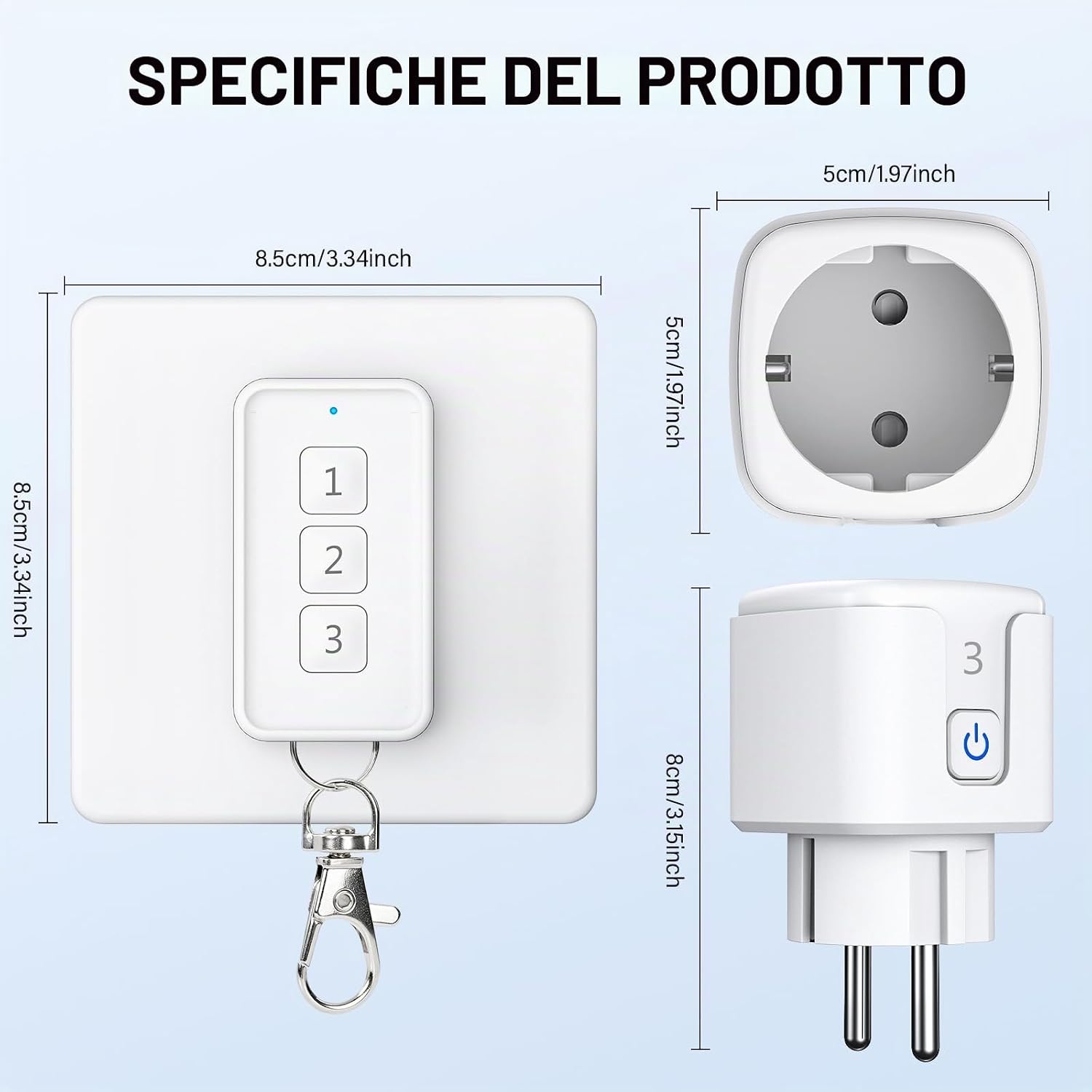 Detalle 2 de Presa telecomandata 3 pezzi 30 m