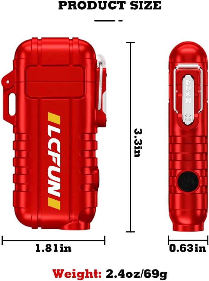 Detalle 2 de USB-C Rechargeable Electric Arc Plasma Lighter with Retractable Neck, IP56 Waterproof & Windproof (Camping/Hiking/Candles)