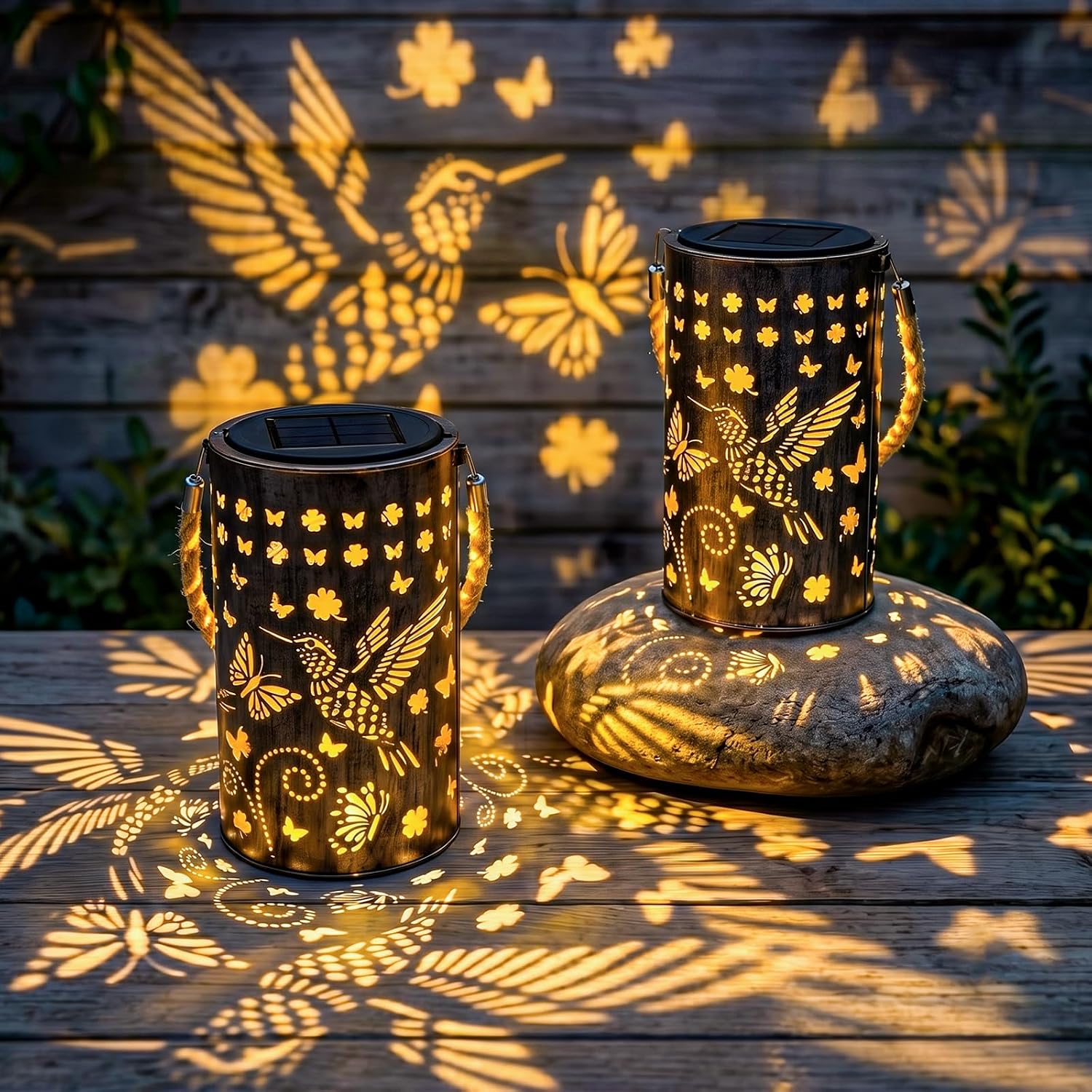 Thumbnail 6 de SLWOO Solar Lampions Außen • 4er-Set, 20 cm Durchmesser, IP65, warmweißes Licht