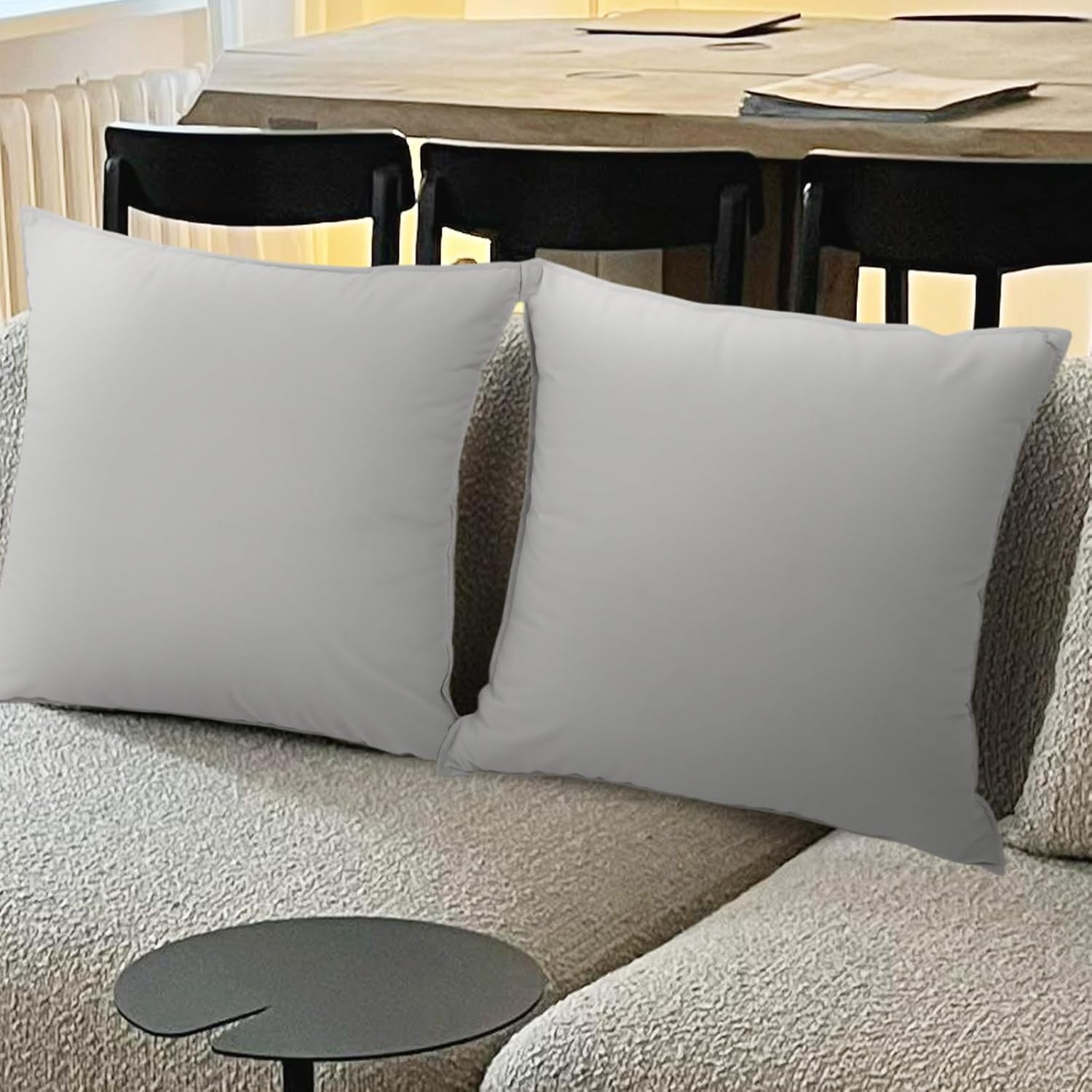 Thumbnail 2 de Betadistor Velvet Cushion Covers 45cm x 45cm (2 Pack) – Square Throw Pillow Cases for Sofa & Living Room Decor