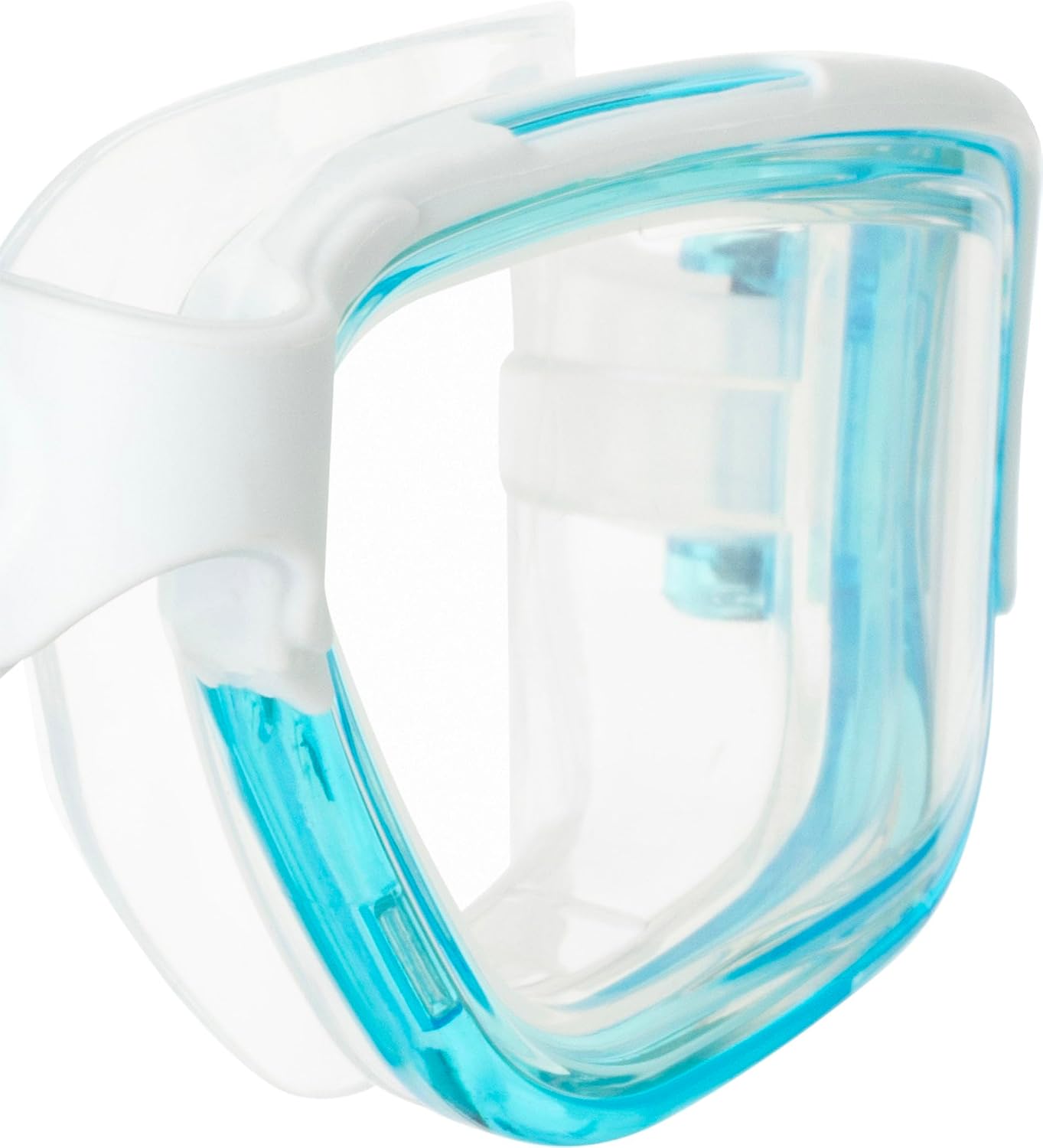 Detalle de CRESSI Clear Eyes – okulary pływackie z silikonową uszczelką i powłoką przeciwmgielną