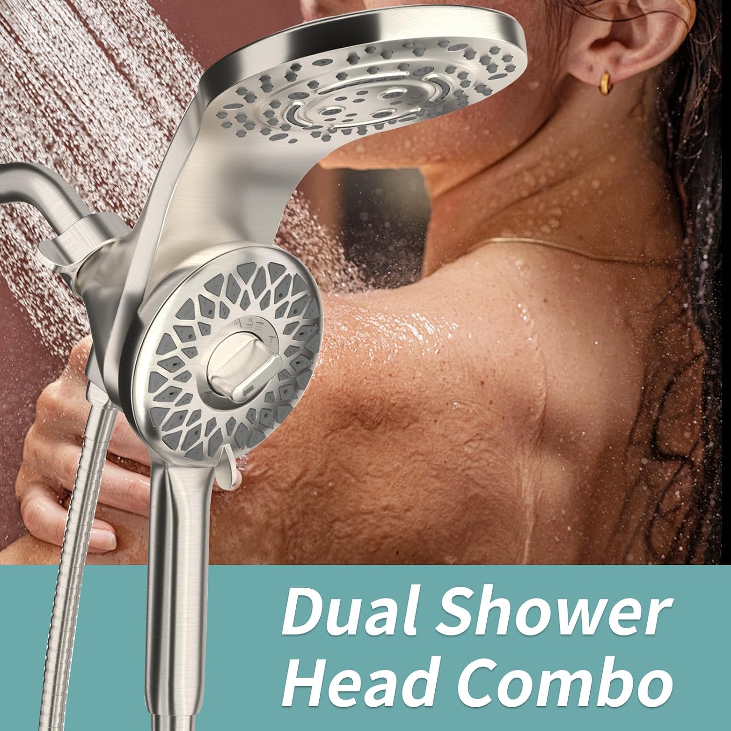 Detalle 2 de EAARSUO Magnetic Showerhead in Brushed Nickel