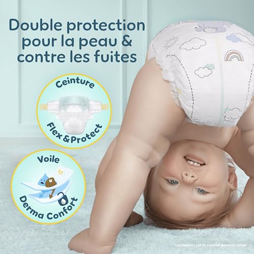 Detalle de Pampers Premium Protection Couches Taille 6 – Family Pack 168