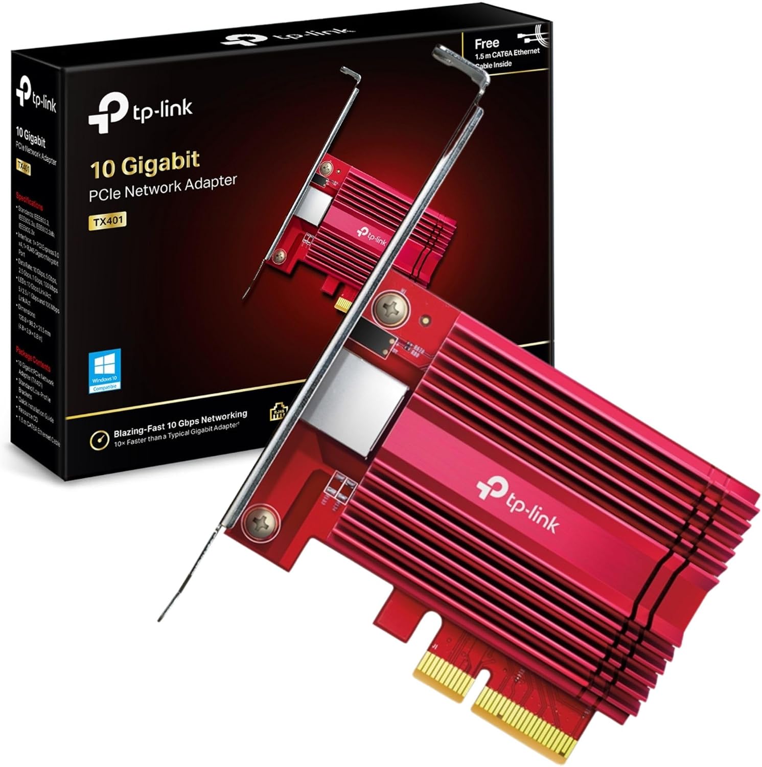 Detalle de TP-Link TX401 10Gb PCIe Network Card 📡