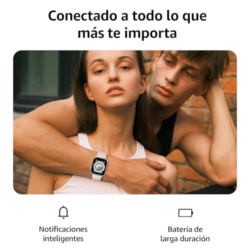 Thumbnail 1 de AcclaFit Reloj Inteligente 1.85" para Mujer y Hombre: 140+ Modos Deportivos, Llamadas Bluetooth y Monitor de Salud (IP68) para Android e iOS