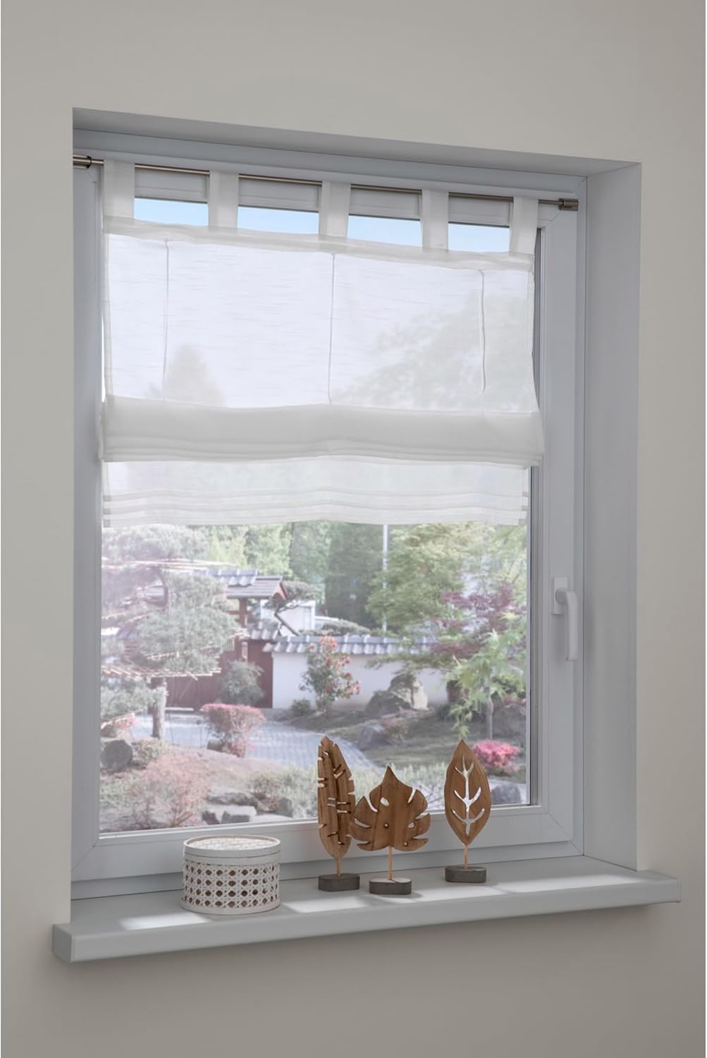 Thumbnail 4 de GARDINIA Store Japonais Voile Transparent – 50 x 140 cm, blanc, passants