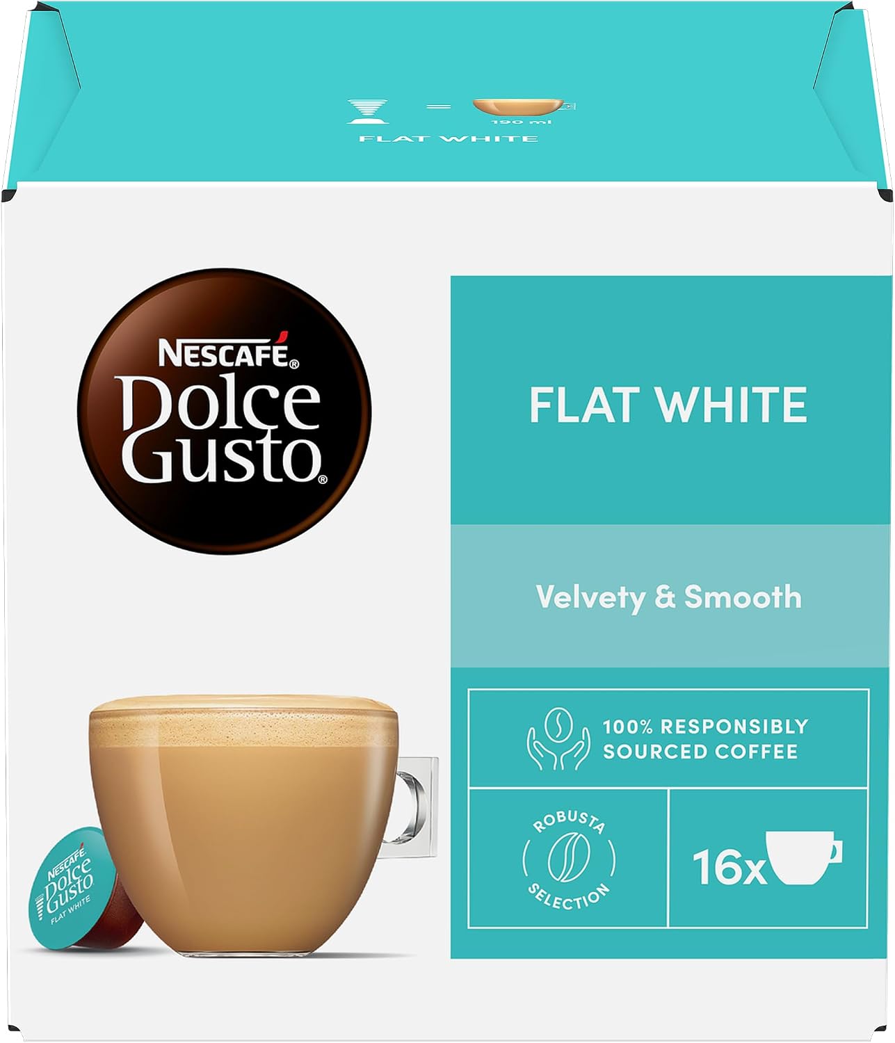 Thumbnail 6 de Nescafé Dolce Gusto Flat White Coffee Pods – 16 Pods, Multipack of 3