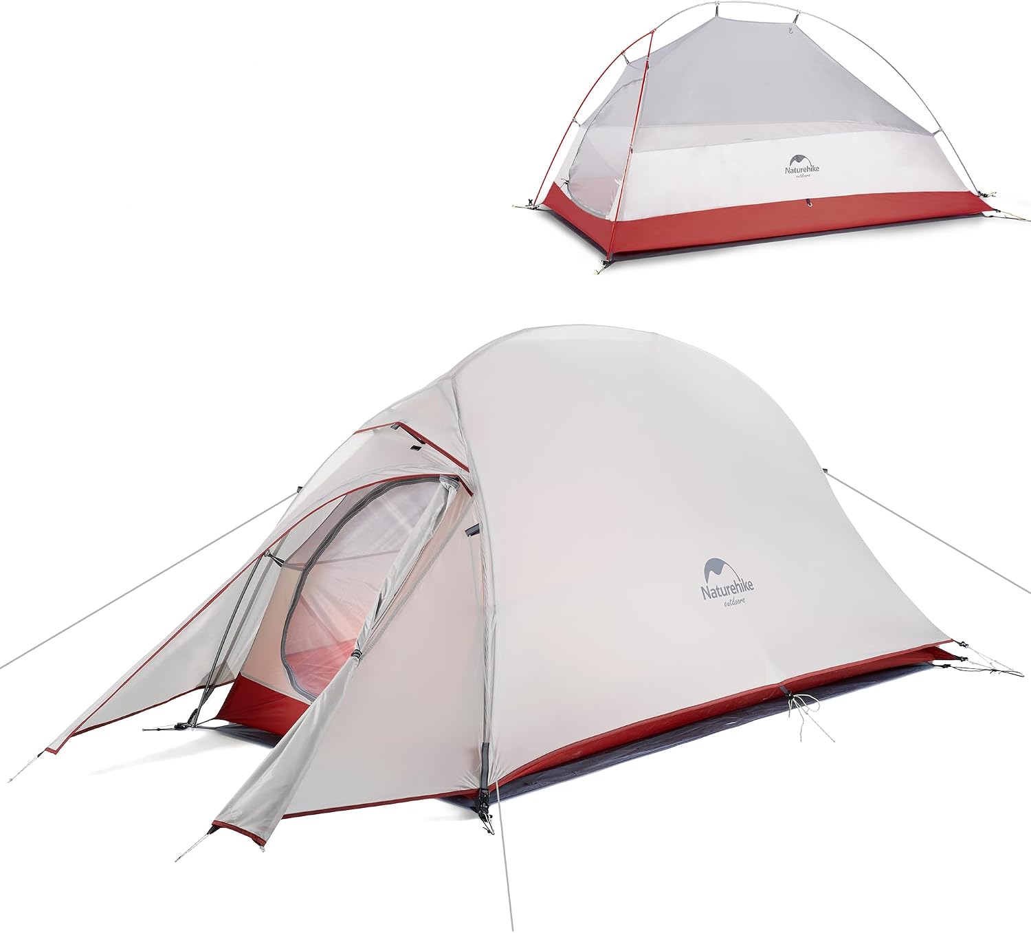 Detalle de Naturehike Cloud up Pro/Base/UL Zelt 1 Person – Leichtes Kuppelzelt für Outdoor-Reisen