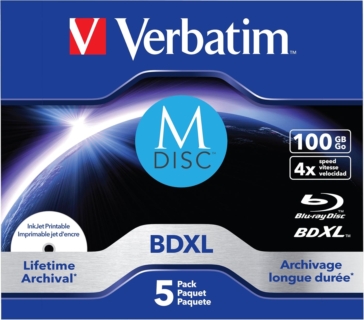 Thumbnail 6 de Verbatim M-Disc BD-R 43825 (25 GB) – 10er-Spindel im 4-fach Brenntempo