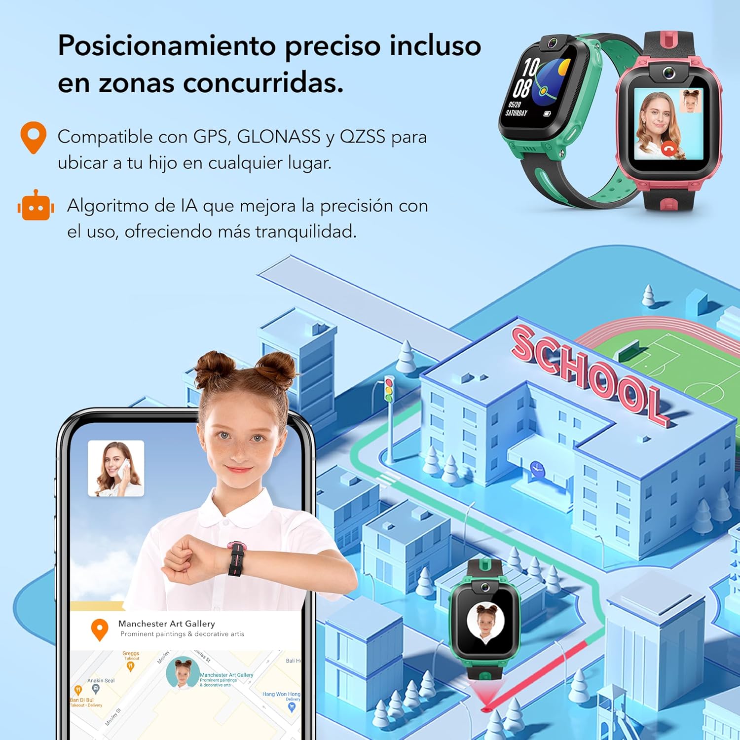 Thumbnail 2 de imoo Z1 reloj inteligente niño 4G 4G