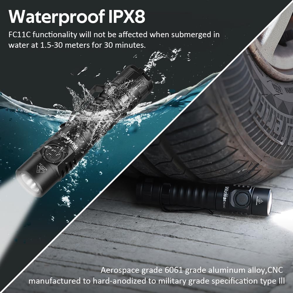 Detalle 2 de Wurkkos Rechargeable Flashlight 4000K