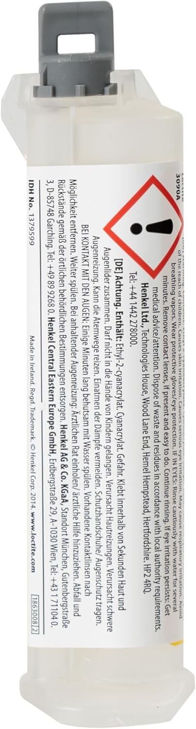Detalle 2 de LOCTITE 3090 2K-Spaltfüllender Kleber (Gel, 1x11 g) für schnelle Reparaturen