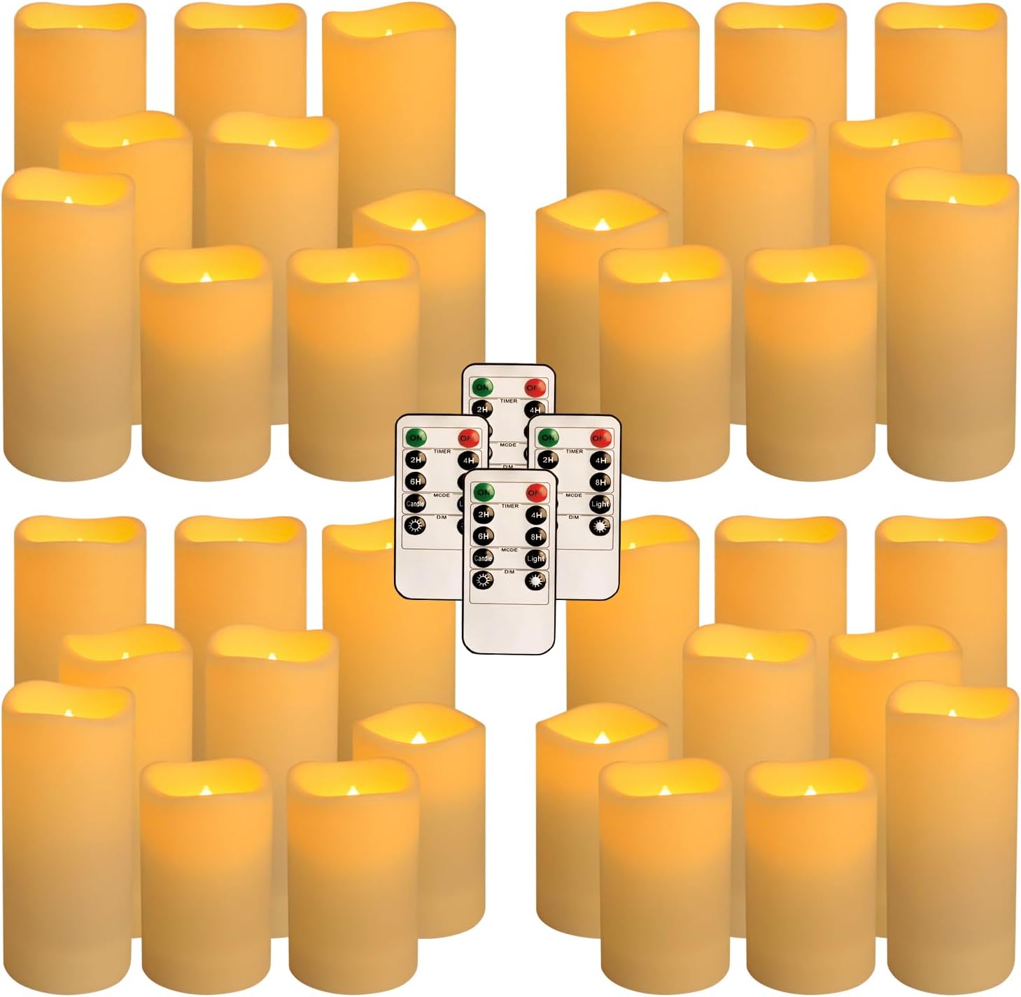 Detalle de Aamdkcyu Flameless LED Candles, 36-Pack
